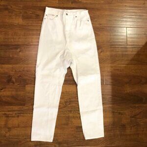 Ksubi dropped crotch white jeans 24”